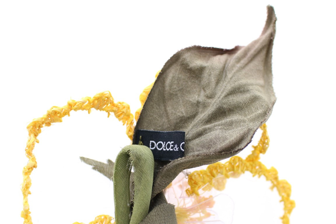 Broche florale en soie faite main Dolce &amp; Gabbana