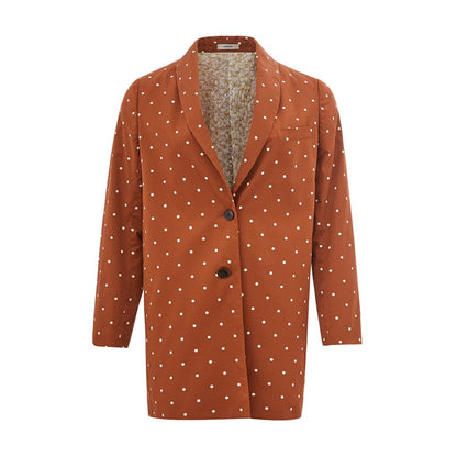 Veste en coton marron chic Lardini pour la femme moderne