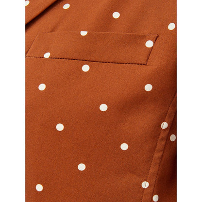 Veste en coton marron chic Lardini pour la femme moderne