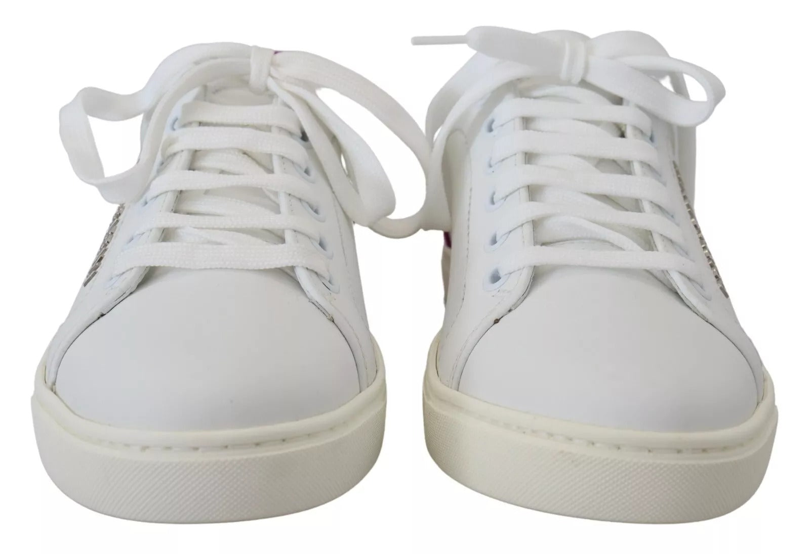 Dolce & Gabbana White Classic Sneakers Women Leather Shoes by Dolce & Gabbana