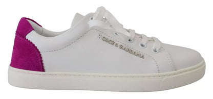 Dolce & Gabbana White Classic Sneakers Women Leather Shoes by Dolce & Gabbana