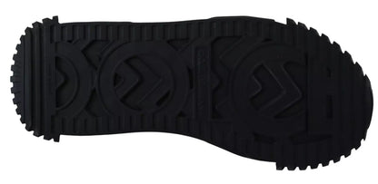 Dolce & Gabbana Black Nylon High Top Sorrento Sneakers Shoes by Dolce & Gabbana