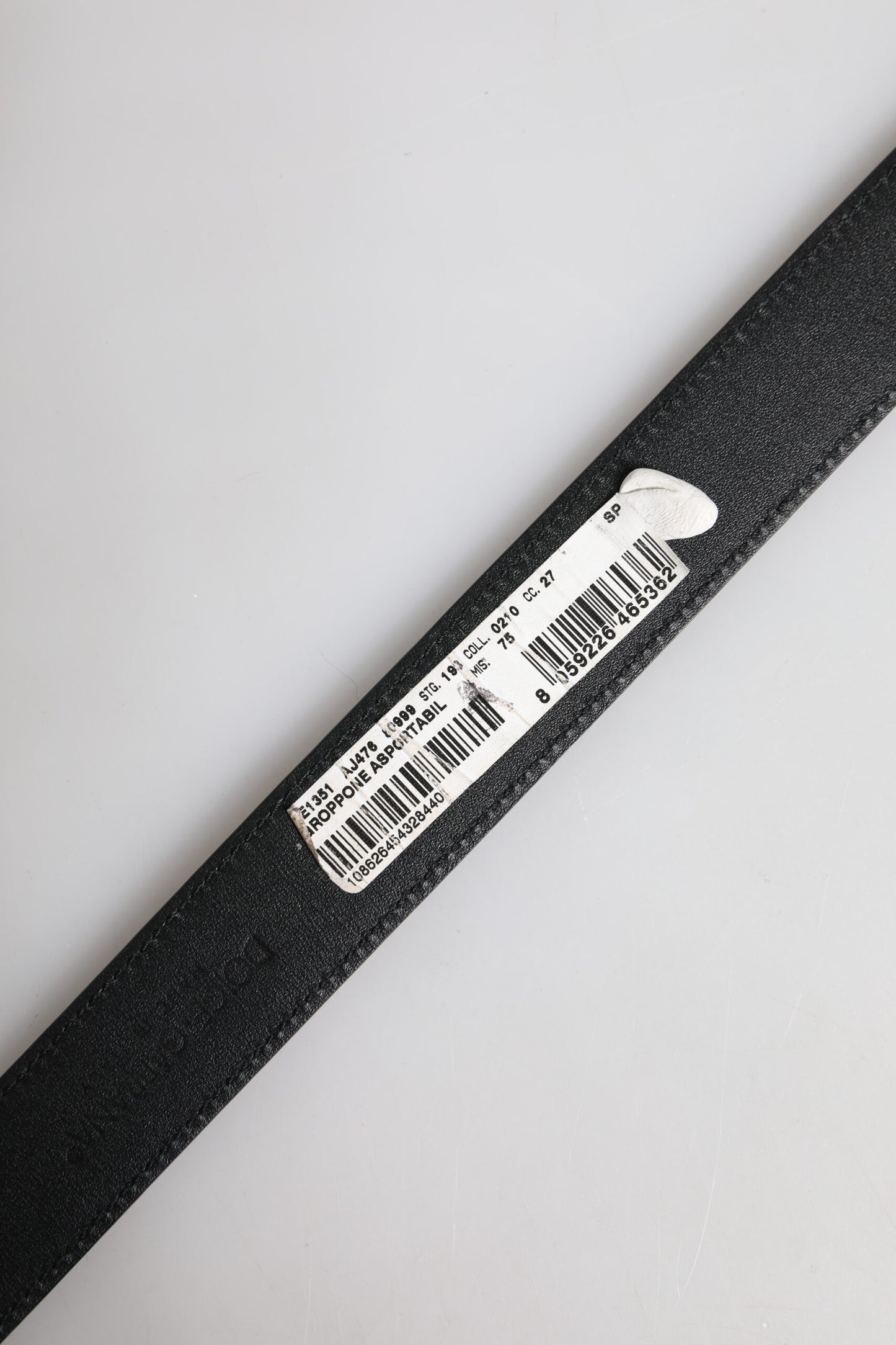 Dolce &amp; Gabbana Black Leather Gold Metal Waist Buckle Belt