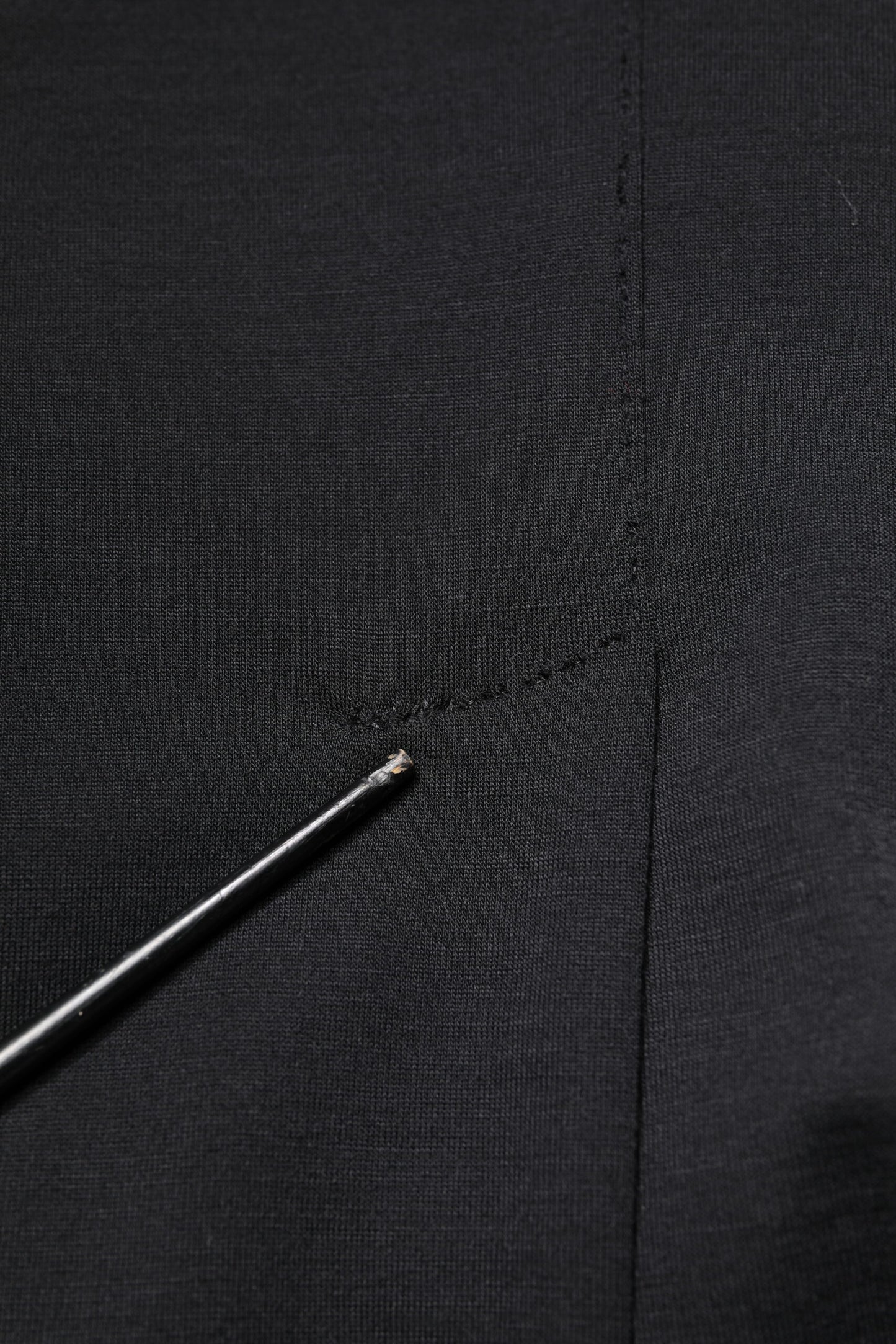 Dolce &amp; Gabbana Manteau Slim Fit en Laine Noire Veste de Costume Blazer