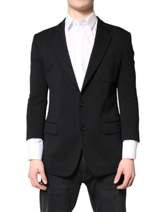 Dolce &amp; Gabbana - Blazer noir à simple boutonnage pour homme