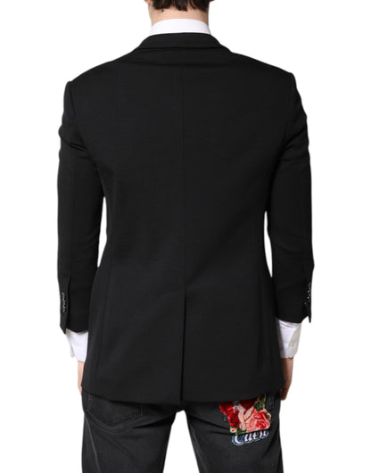 Dolce &amp; Gabbana - Blazer noir à simple boutonnage pour homme