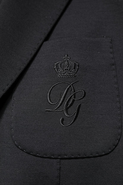 Dolce &amp; Gabbana - Blazer noir à simple boutonnage pour homme