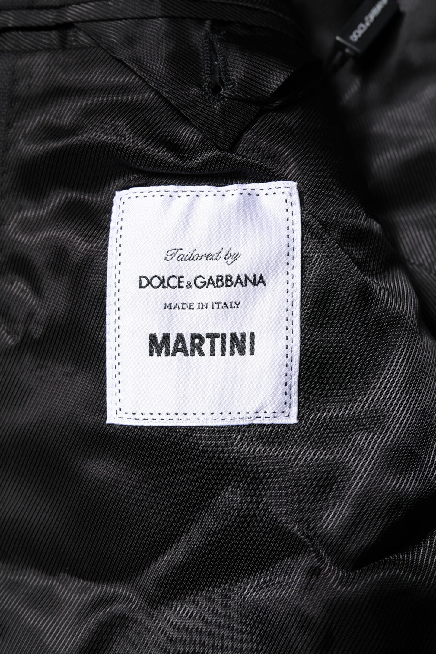 Manteau noir à simple boutonnage pour homme Dolce &amp; Gabbana, blazer MARTINI