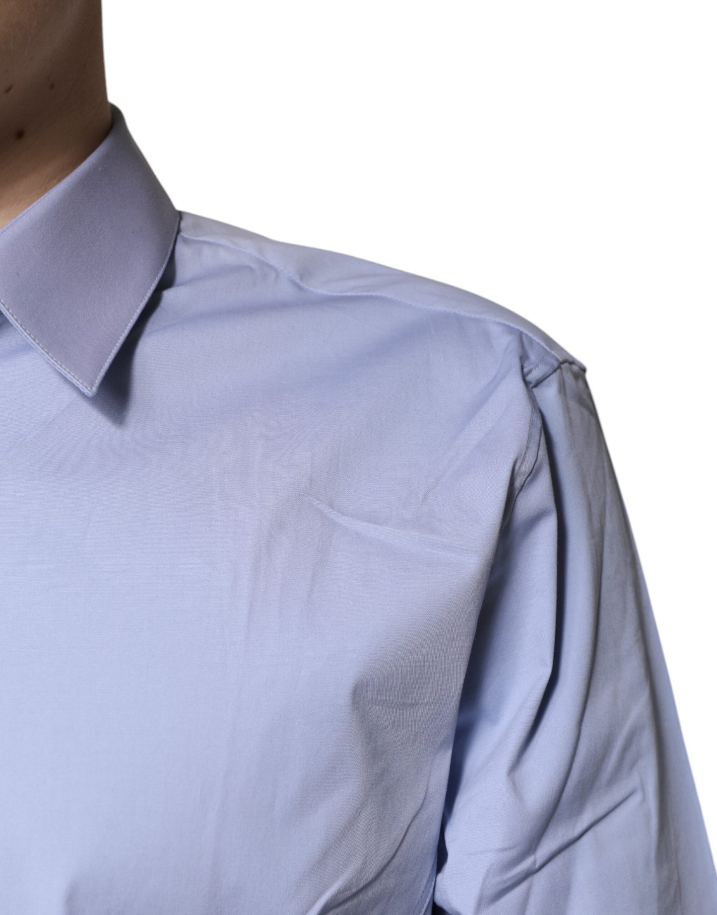 Dolce & Gabbana Light Blue Cotton SICILIA Dress Formal Shirt by Dolce & Gabbana