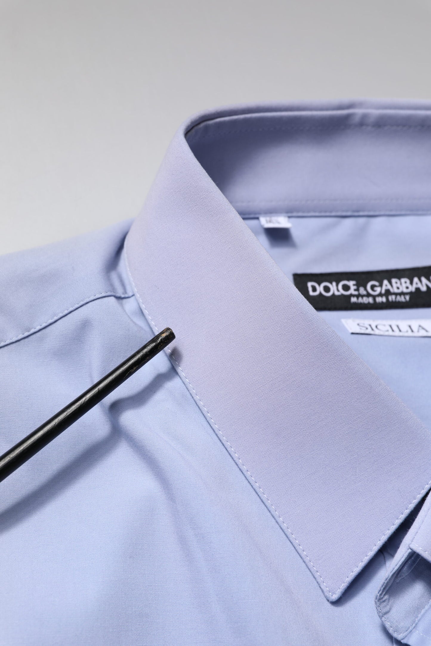 Dolce & Gabbana Light Blue Cotton SICILIA Dress Formal Shirt by Dolce & Gabbana