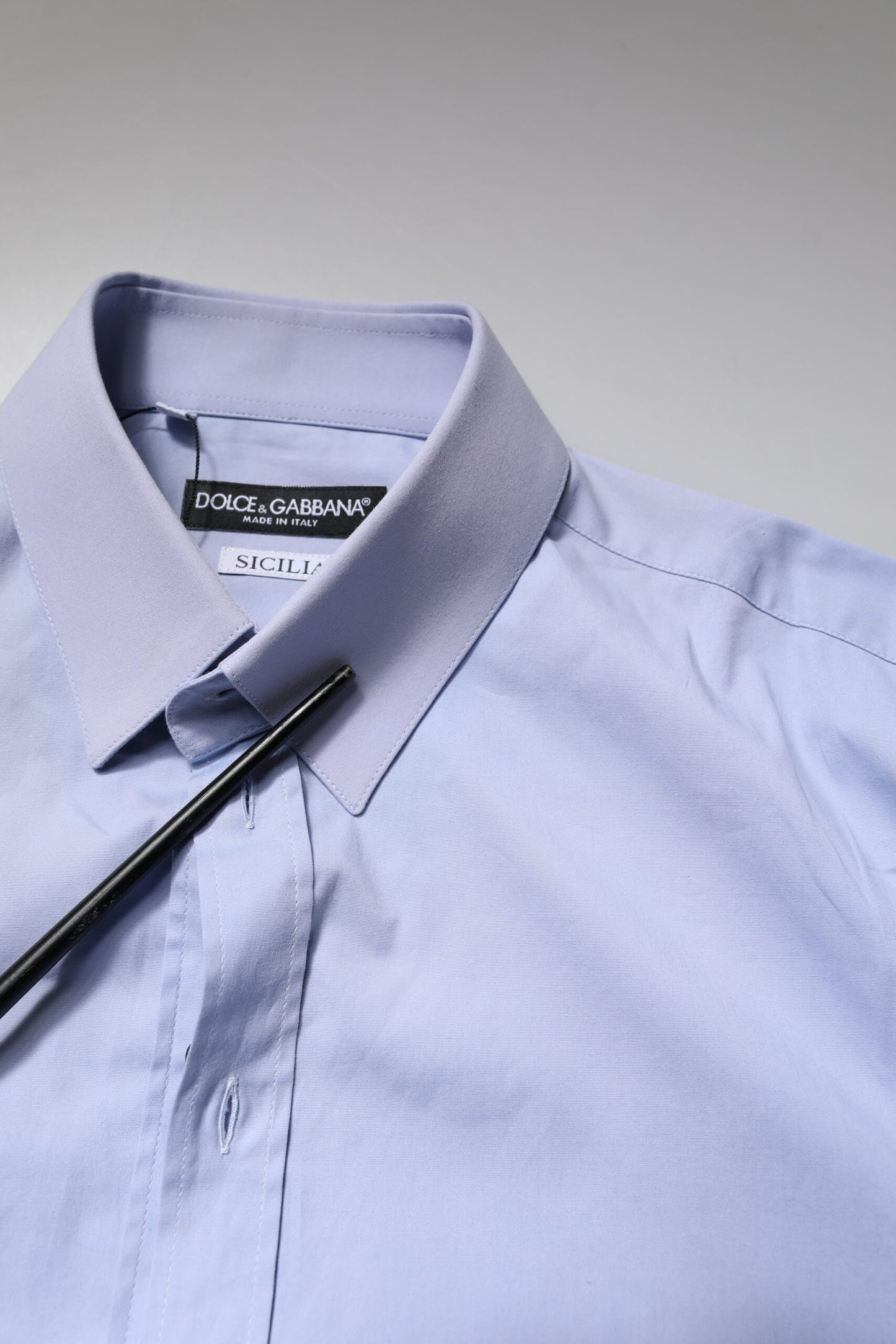 Dolce & Gabbana Light Blue Cotton SICILIA Dress Formal Shirt by Dolce & Gabbana
