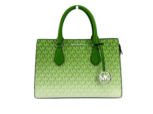 Sac à main bandoulière Michael Kors Sheila de taille moyenne, vert jungle