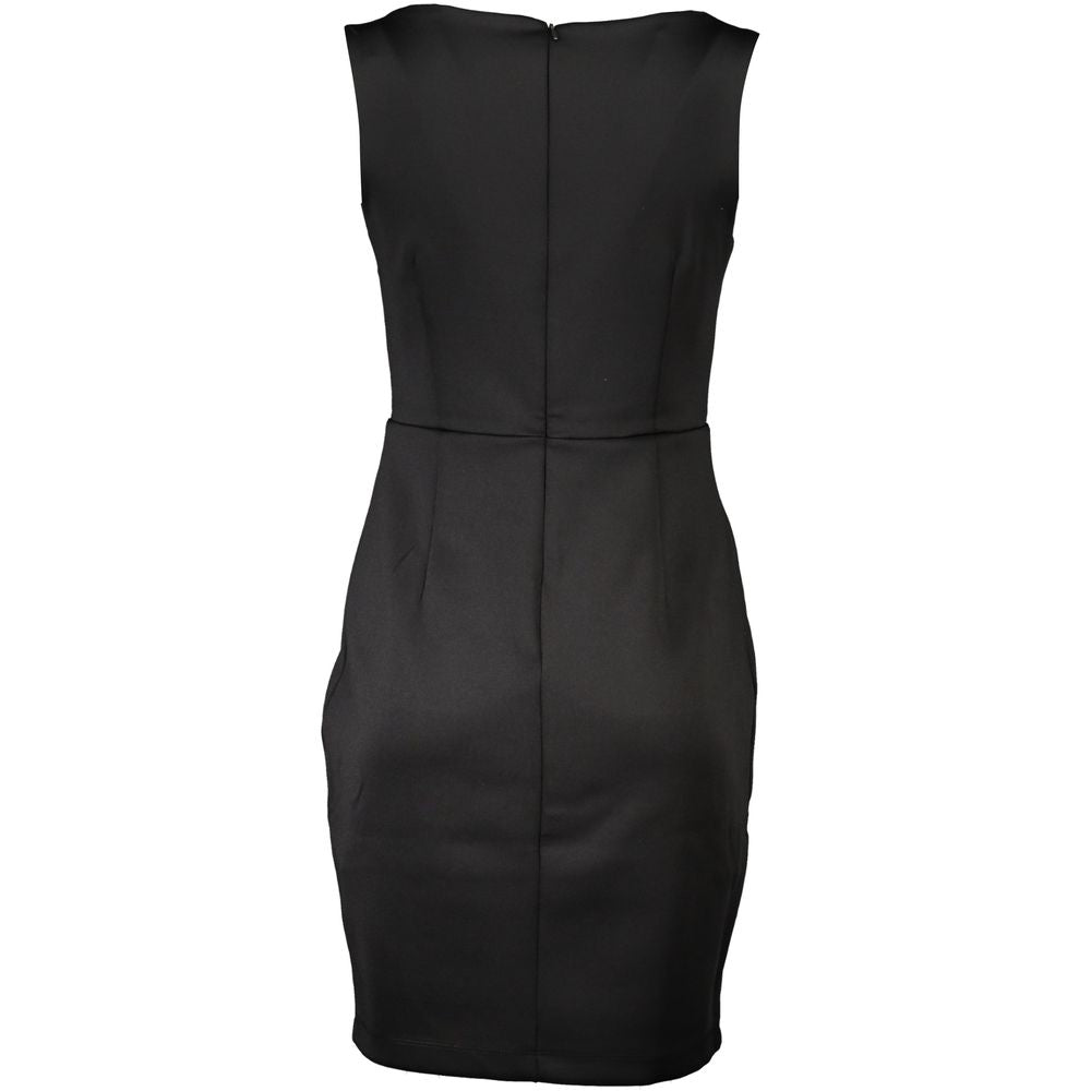 Guess Jeans Chic Black Contrast Detail Dress with Wide Neckline by Guess Jeans