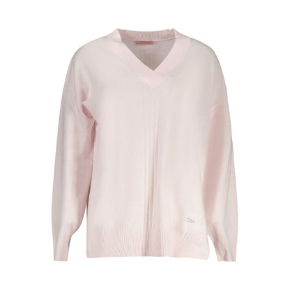 Guess Jeans Pink Acrylic Women Sweater by Guess Jeans