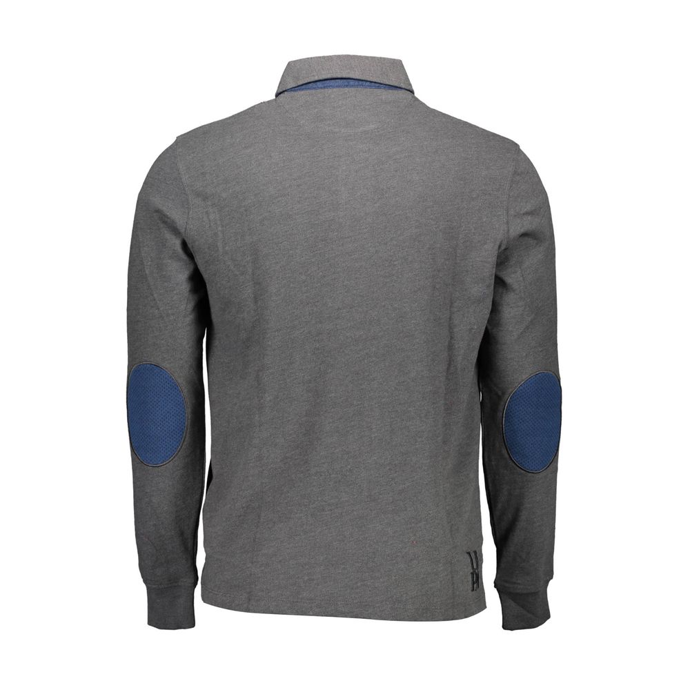 U.S. POLO ASSN. Gray Cotton Men Polo Shirt by U.S. POLO ASSN.
