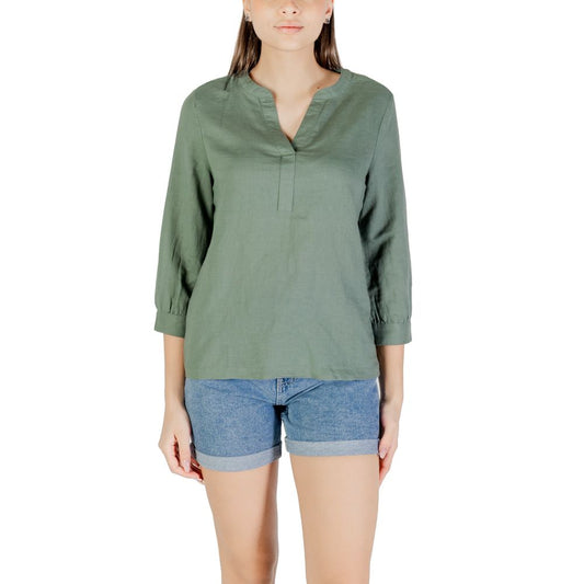 Chemise en lin vert Street One