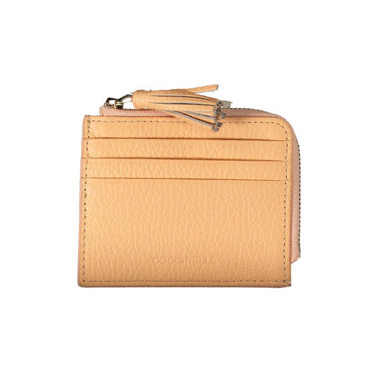 Portefeuille en cuir orange Coccinelle