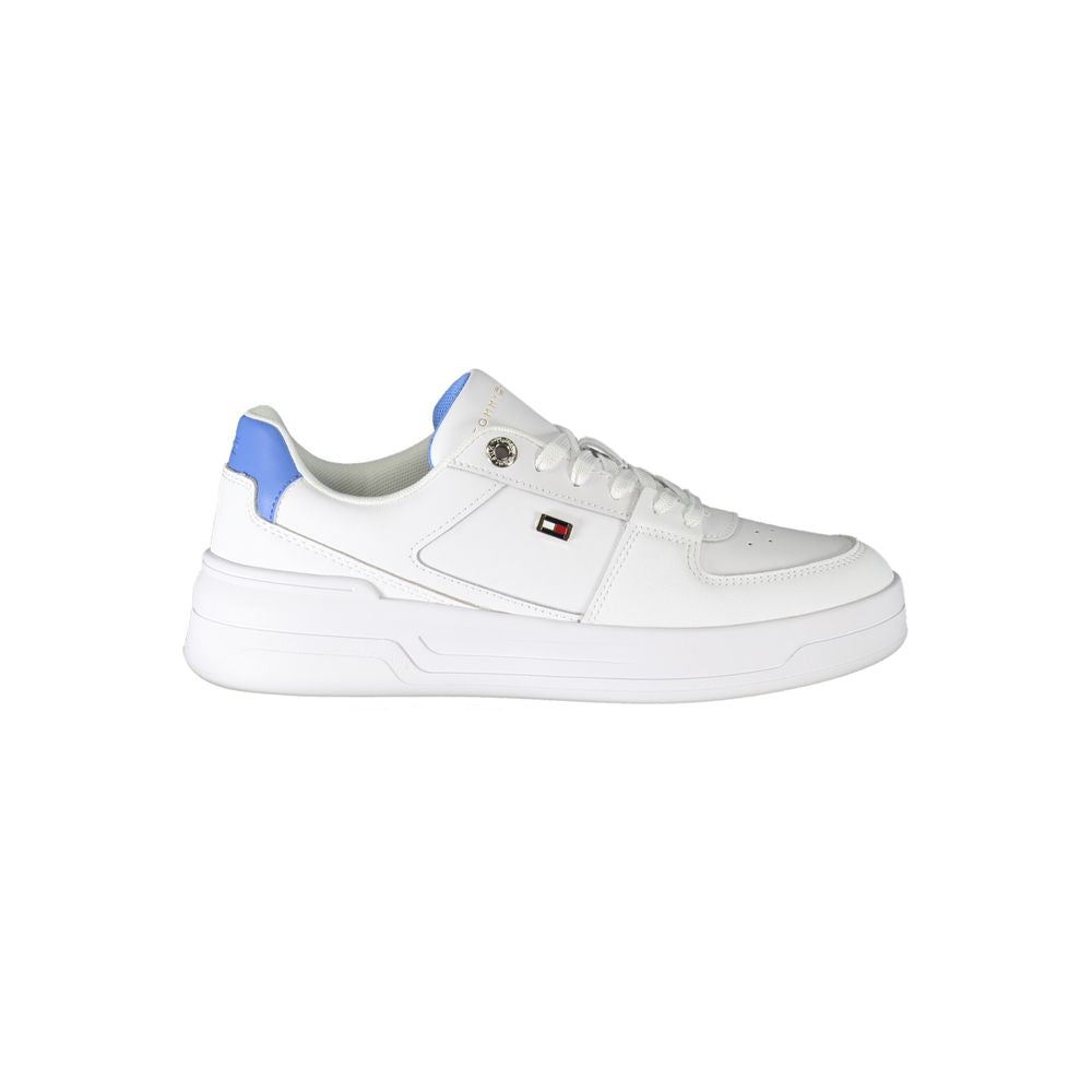 Tommy Hilfiger White Polyester Sneaker by Tommy Hilfiger