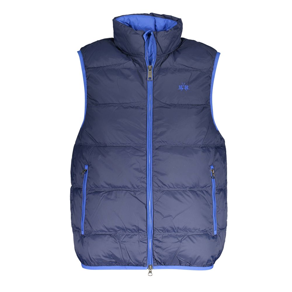 La Martina Blue Polyamide Men Jacket by La Martina