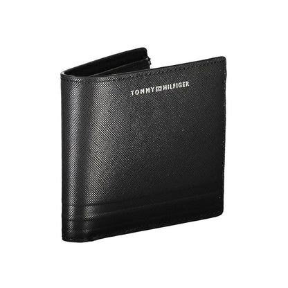Portefeuille homme en cuir noir Tommy Hilfiger