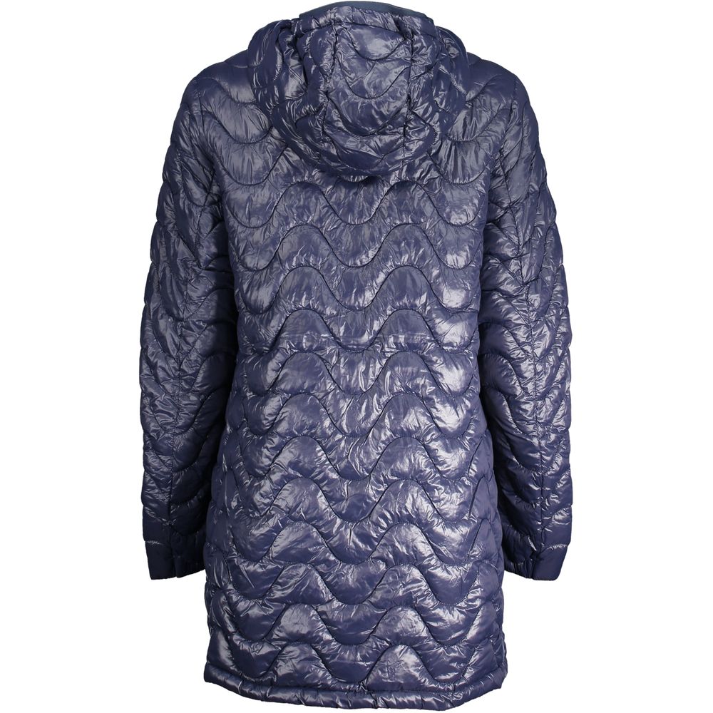K-WAY Blue Polyamide Jackets &amp; Coat