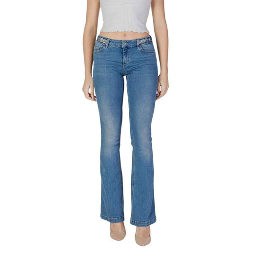 Liu Jo Lichtblauw Katoenen Bootcut Jeans Voor Dames