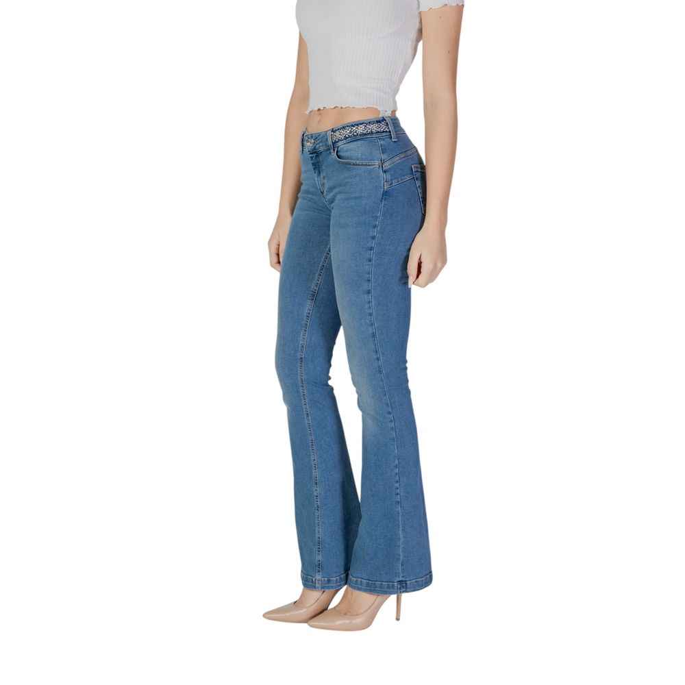 Liu Jo Lichtblauw Katoenen Bootcut Jeans Voor Dames