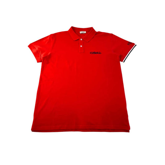 Polo homme en coton rouge iceberg