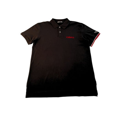 Polo Iceberg en coton noir pour homme