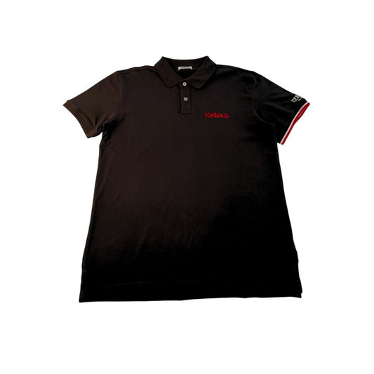 Polo Iceberg en coton noir pour homme
