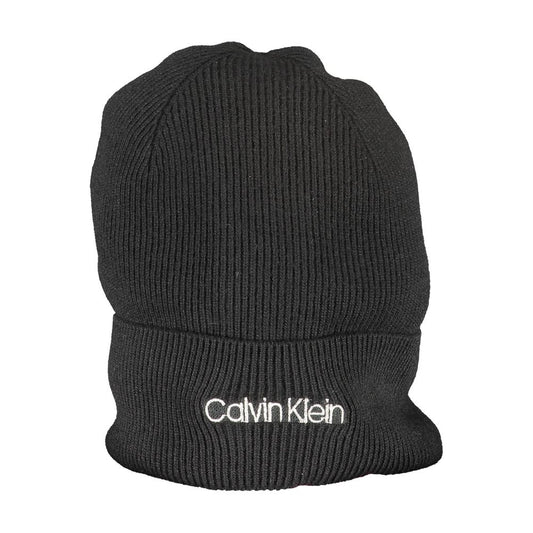 Bonnet en laine noire Calvin Klein