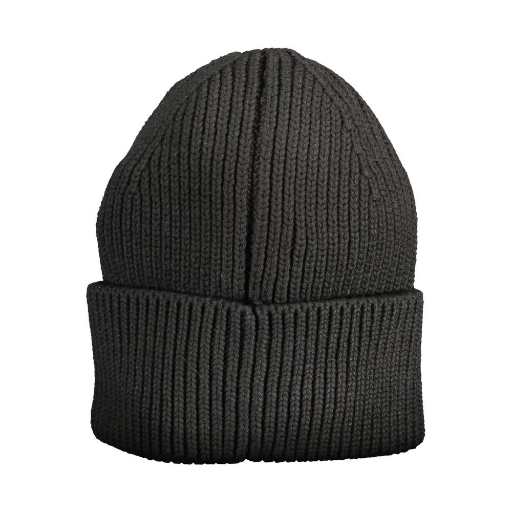 Bonnet en coton noir Calvin Klein pour femme