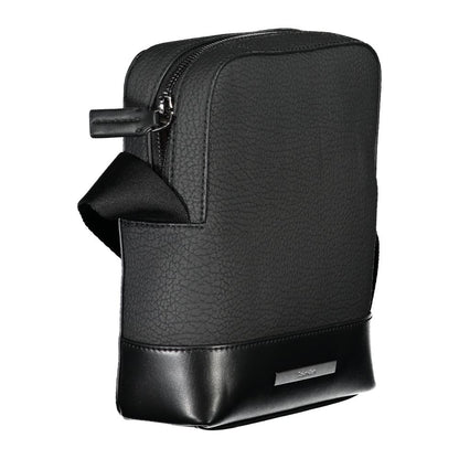 Sac à bandoulière noir élégant Calvin Klein avec détails contrastés