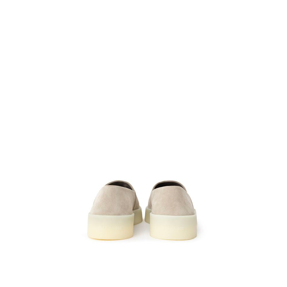 Fear Of God Gray Leather Slip-On Loafer