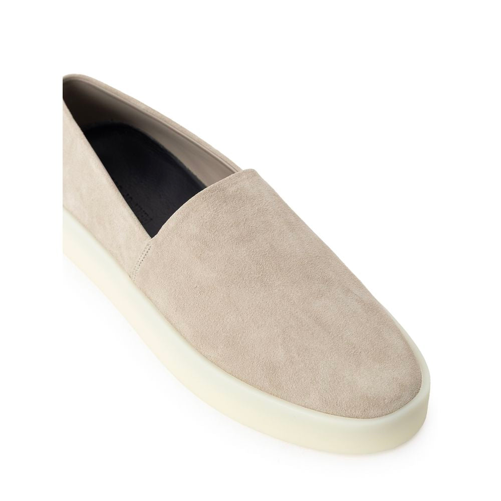 Fear Of God Gray Leather Slip-On Loafer
