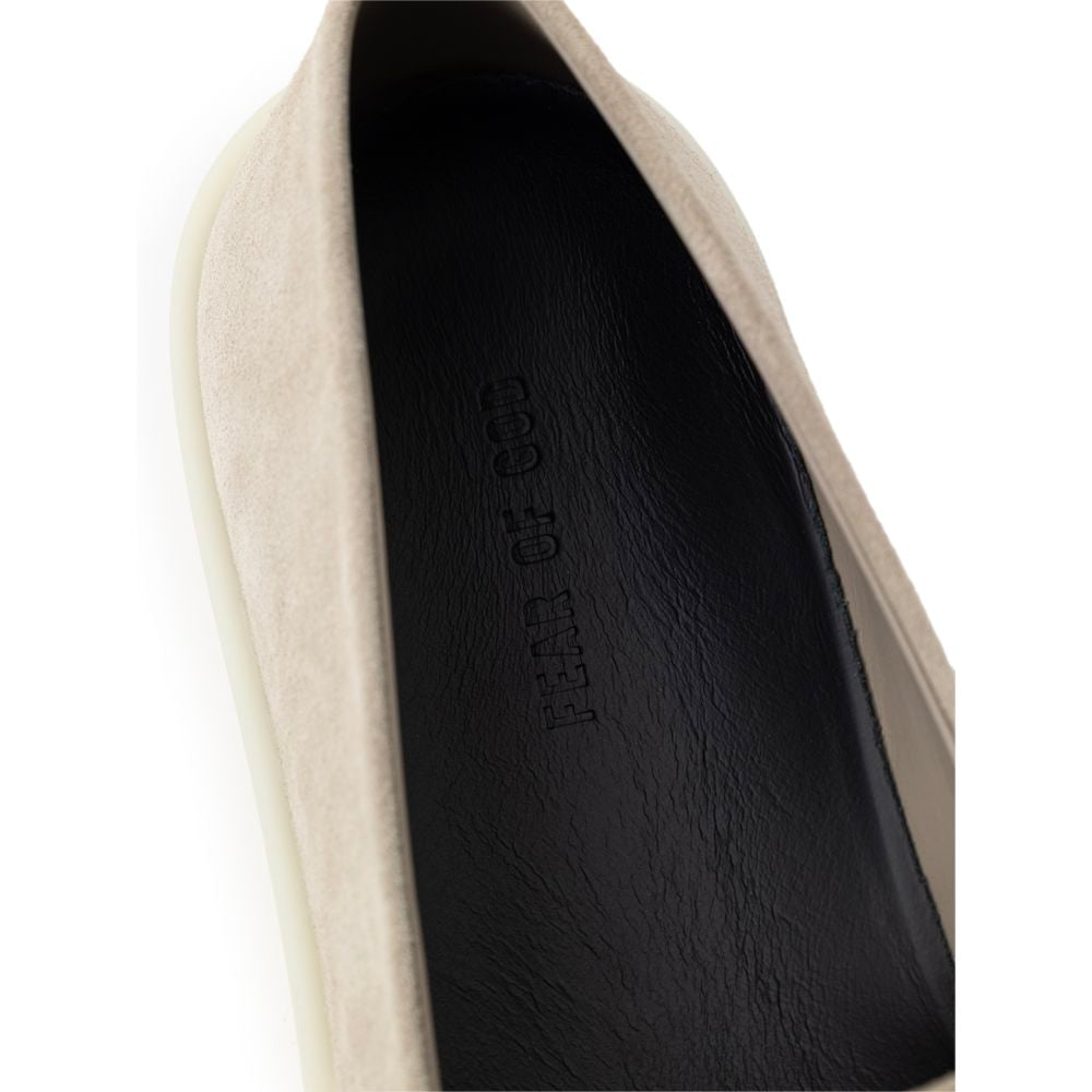 Fear Of God Gray Leather Slip-On Loafer