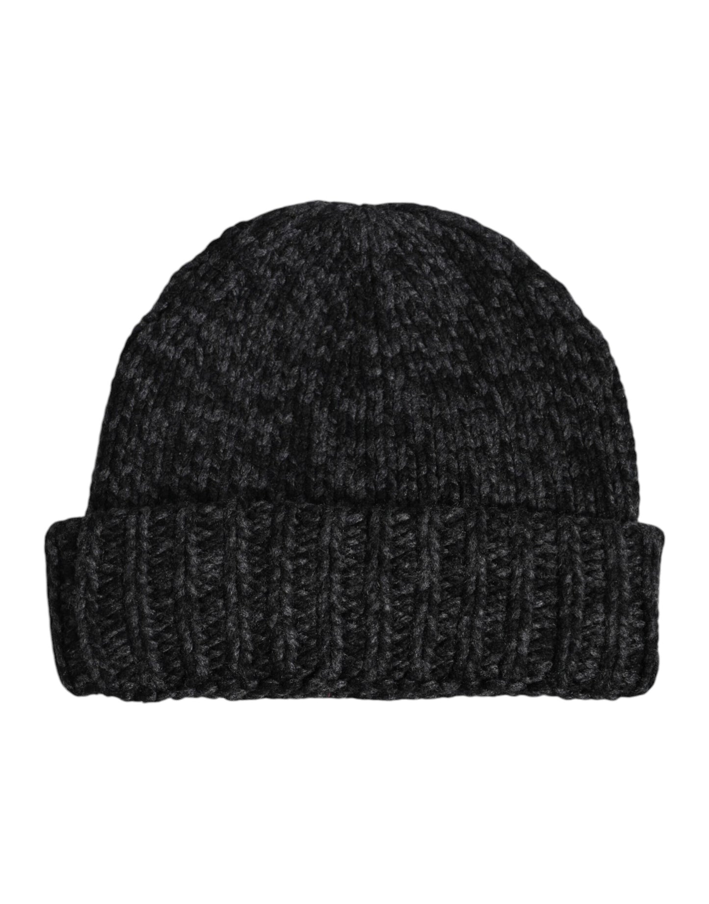Dolce &amp; Gabbana Gray Cashmere Knitted Winter Beanie Hat