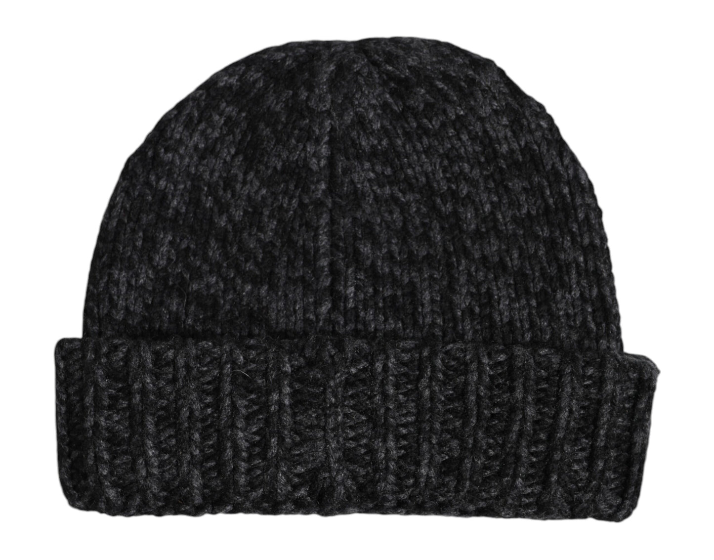 Dolce &amp; Gabbana Gray Cashmere Knitted Winter Beanie Hat