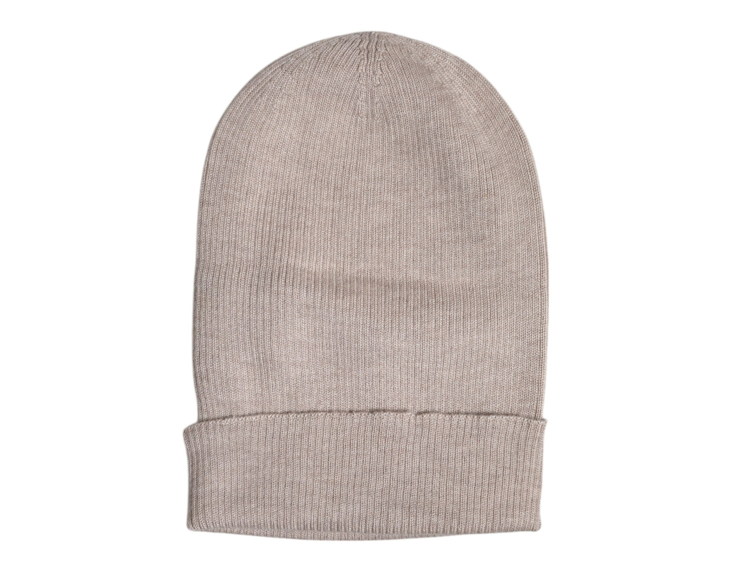 Dolce &amp; Gabbana Beige Cashmere Knitted Winter Beanie Hat