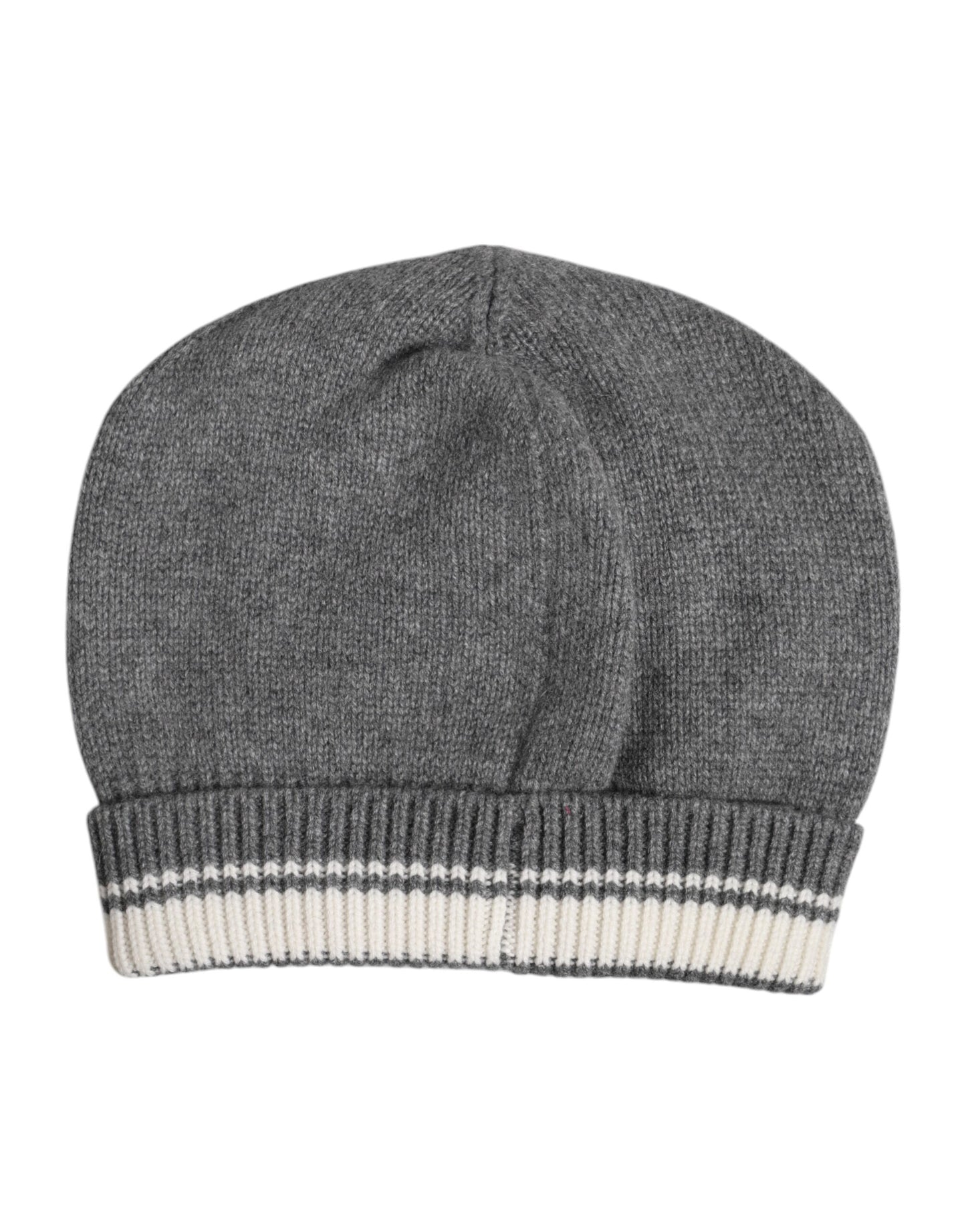 Dolce &amp; Gabbana Gray Cashmere Knitted Winter Beanie Hat