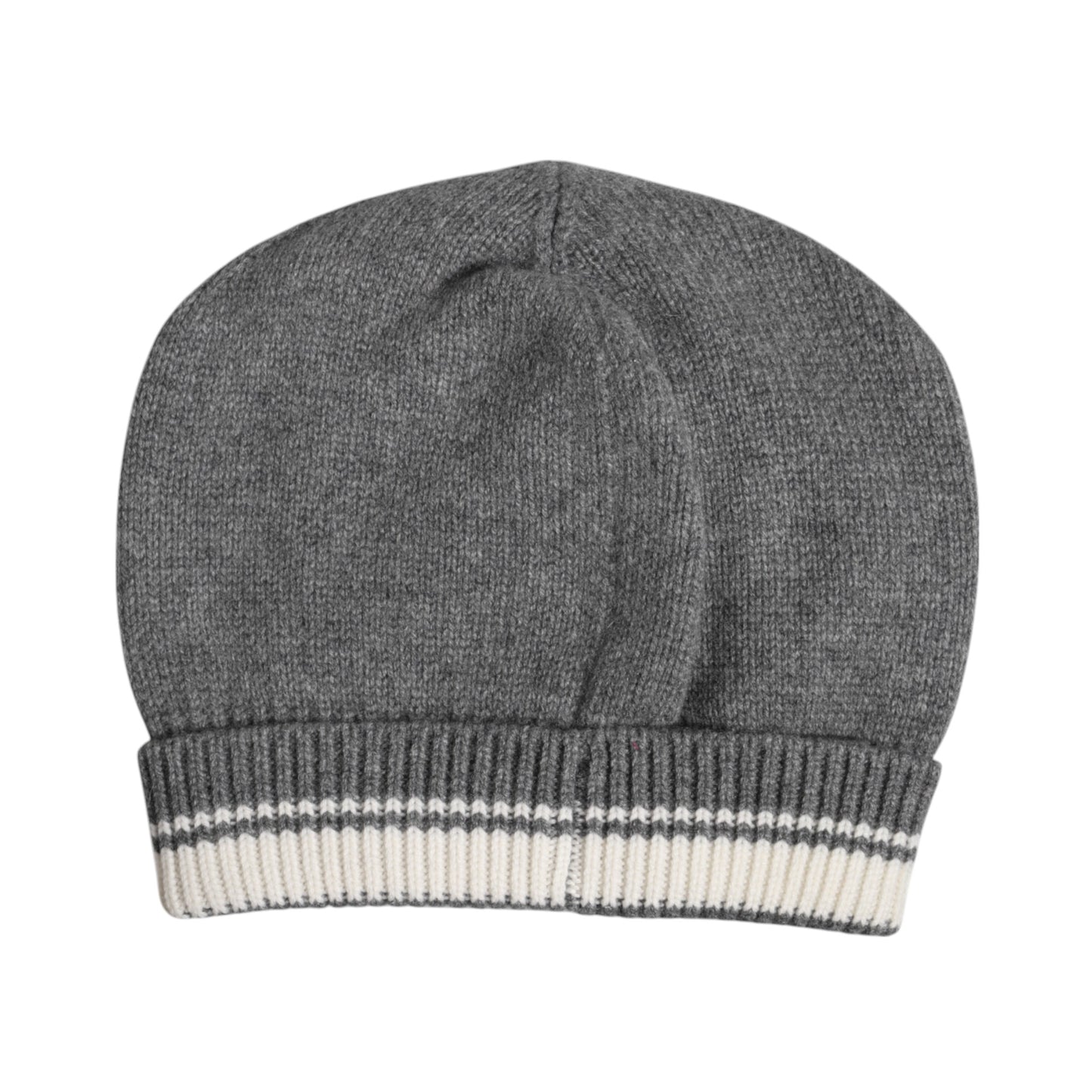 Dolce &amp; Gabbana Gray Cashmere Knitted Winter Beanie Hat