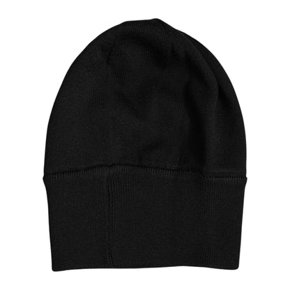 Dolce &amp; Gabbana Black #DGLOVESLONDON Knitted Beanie Hat
