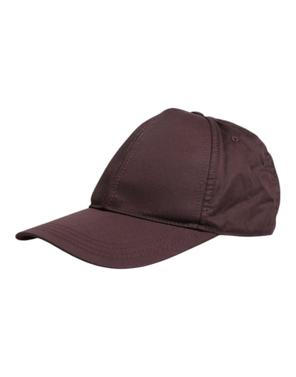 Dolce &amp; Gabbana Brown Cotton DG Crown 6 Panels Baseball Cap