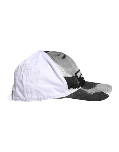 Dolce &amp; Gabbana White Gray Camouflage 6 Panels Baseball Cap