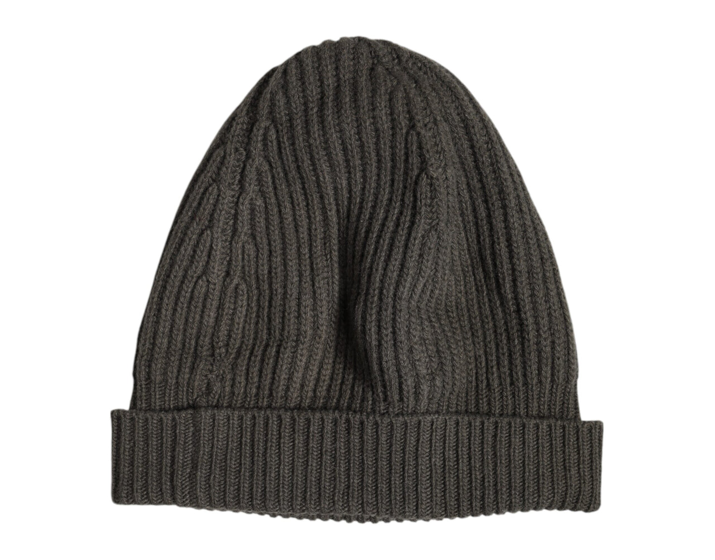 Dolce & Gabbana Green Wool DG Plaque Knitted Winter Beanie Hat by Dolce & Gabbana