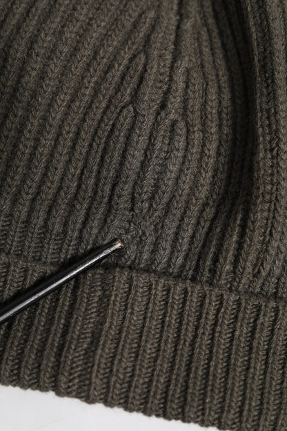 Dolce & Gabbana Green Wool DG Plaque Knitted Winter Beanie Hat by Dolce & Gabbana