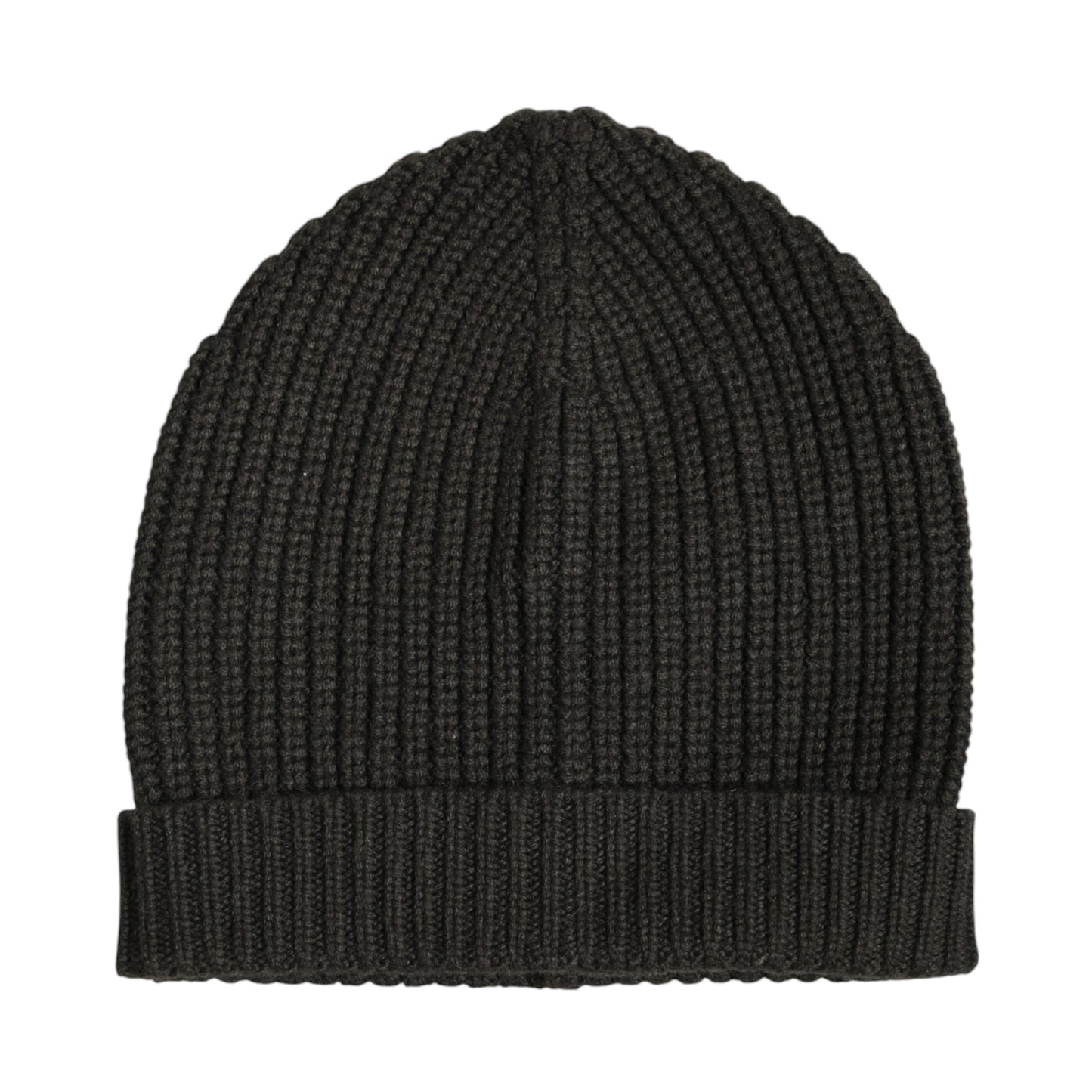 Dolce &amp; Gabbana Dark Gray Cashmere Knit Winter Beanie Hat