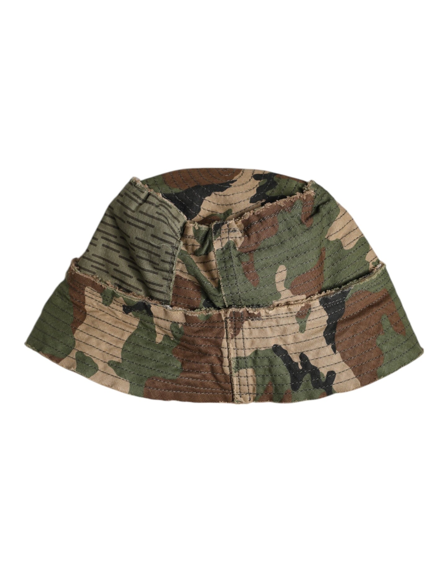 Dolce & Gabbana Multicolor Leopard Embellish Wide Brim Bucket Hat by Dolce & Gabbana