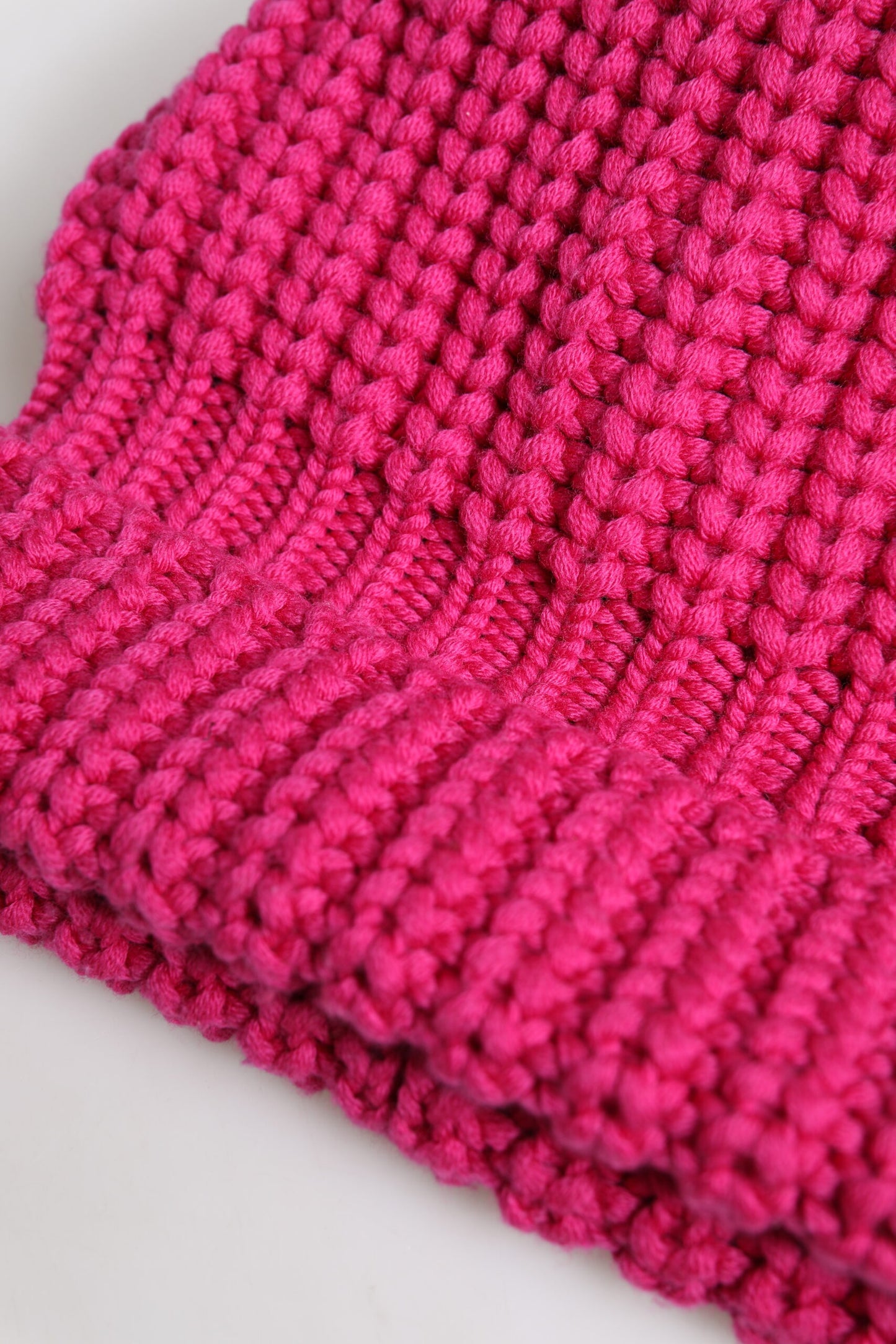 Dolce & Gabbana Pink Solid Wool Knitted Winter Beanie Hat by Dolce & Gabbana