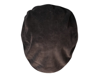 Dolce &amp; Gabbana Brown Cotton Newsboy Capello Cabbie Hat